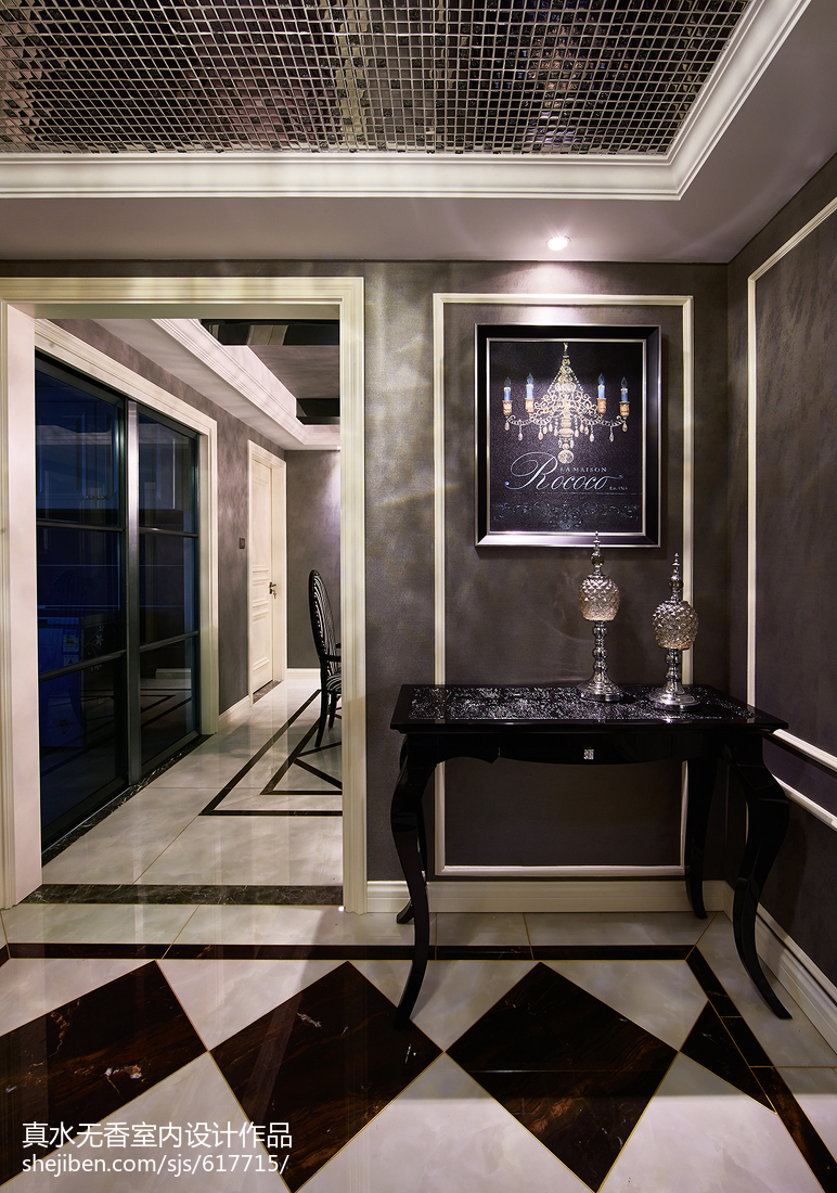 新古典風格三居室玄關設計