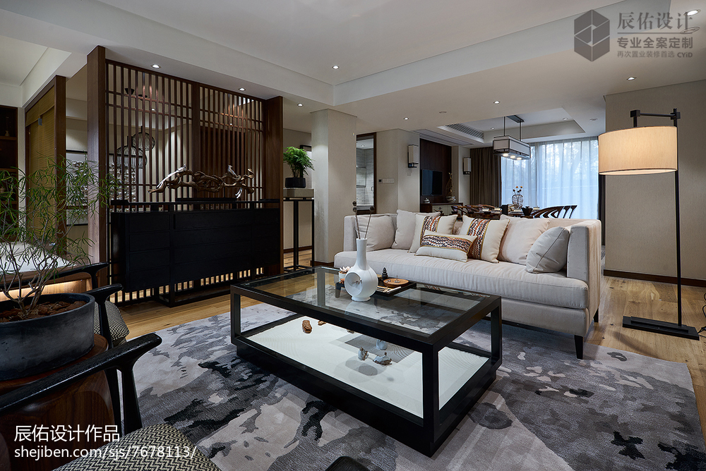 2018精選面積125平復式客廳中式裝修效果圖片欣賞