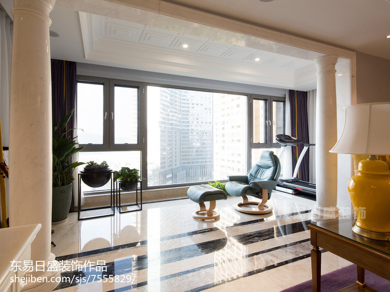 休閑法式風格陽臺設計