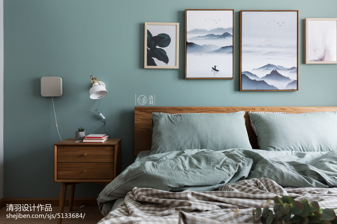 2018面積90平小戶型臥室北歐實景圖片欣賞