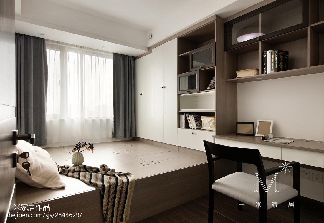 都市現代風榻榻米書房