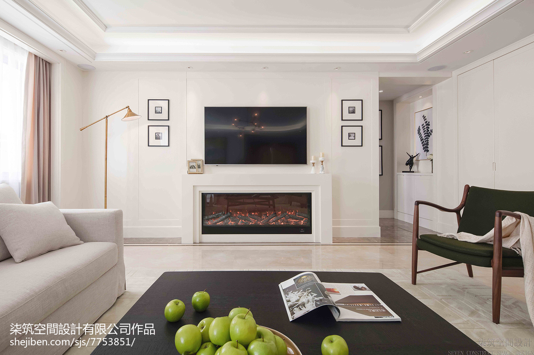 壁爐電視墻效果圖