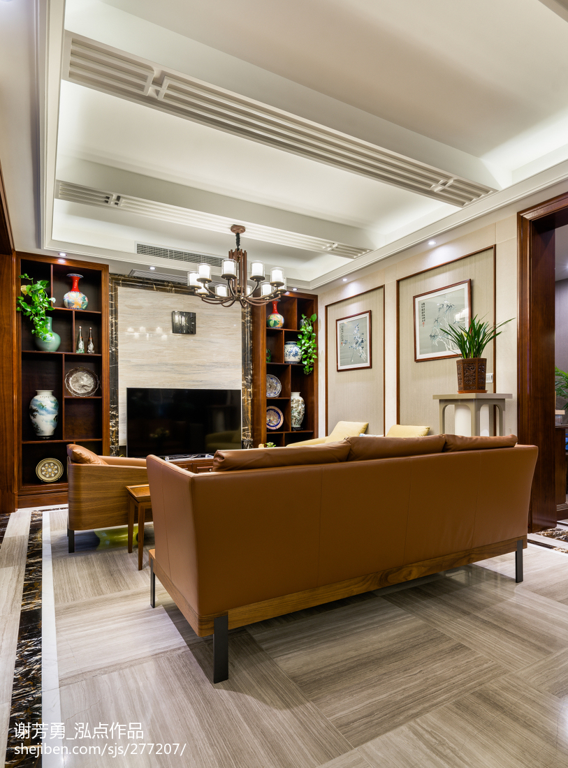 新中式別墅吊頂設計圖