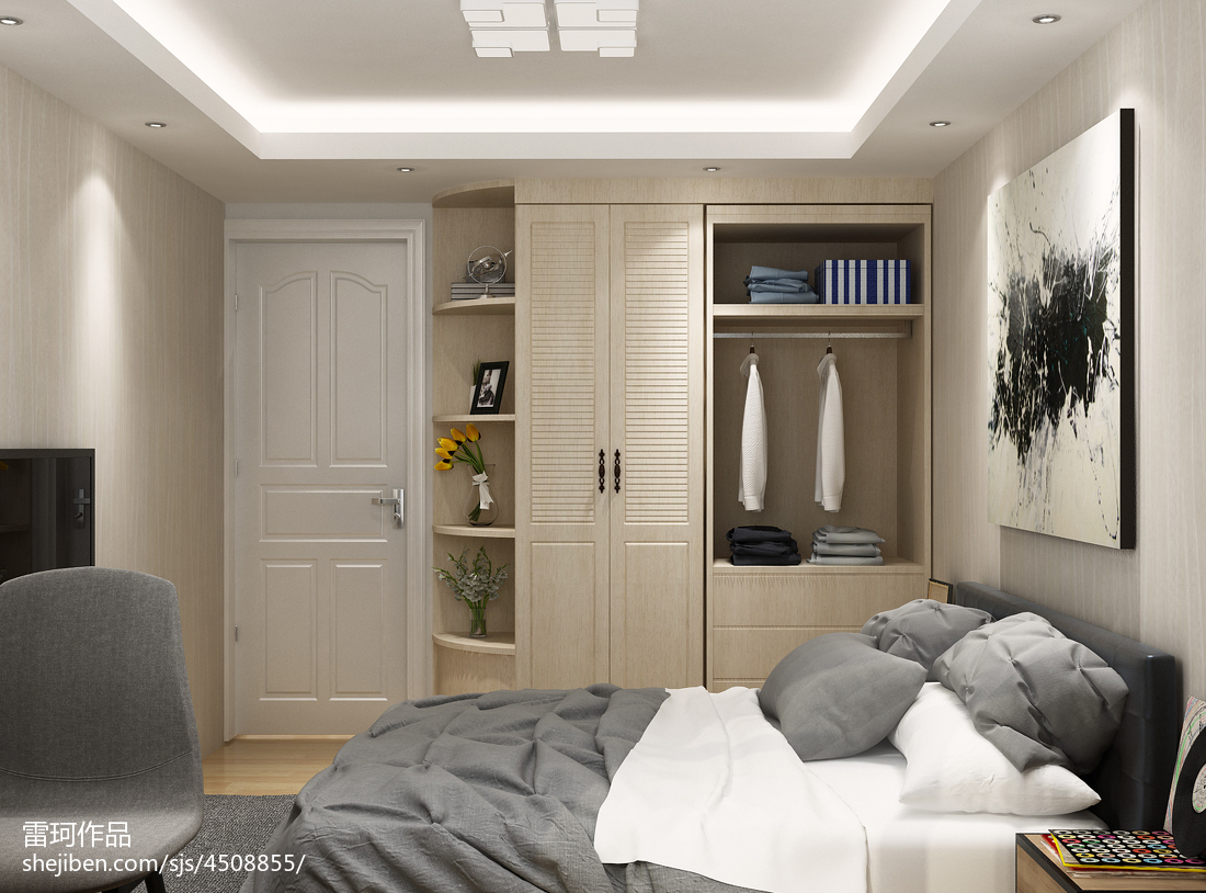 小臥室衣柜擺放