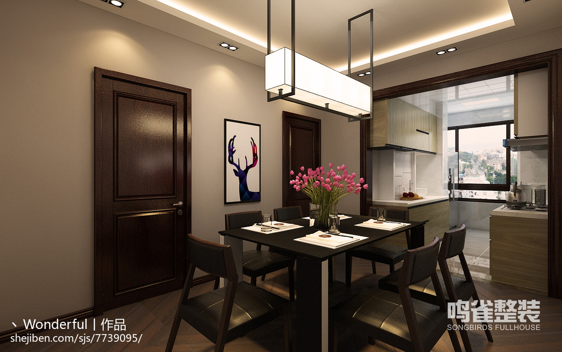 復古青庭中式餐廳設計