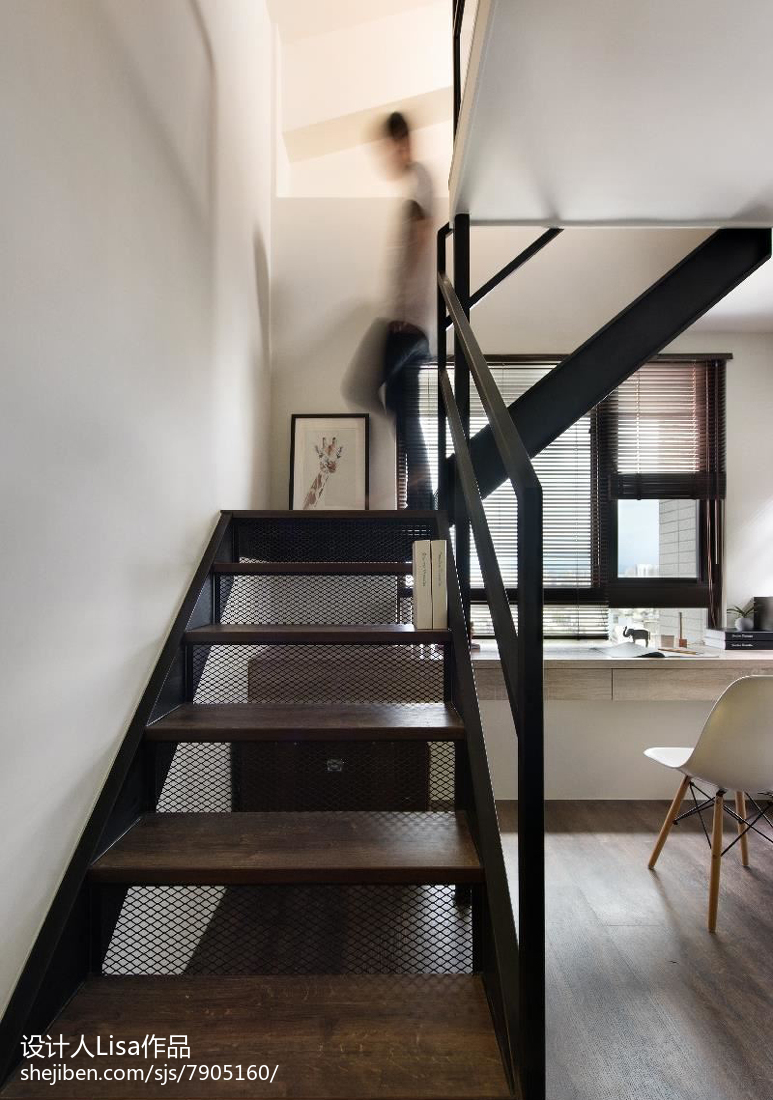 簡單現代復式樓梯設計圖