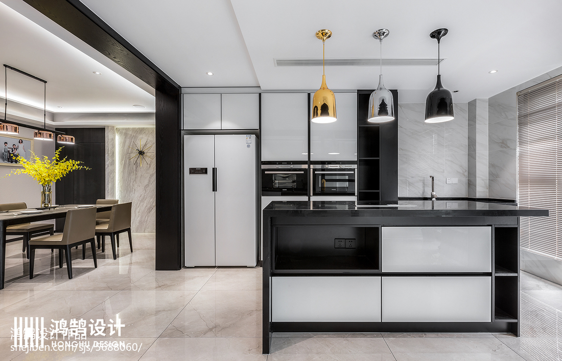 質樸116平現代四居廚房裝修圖片