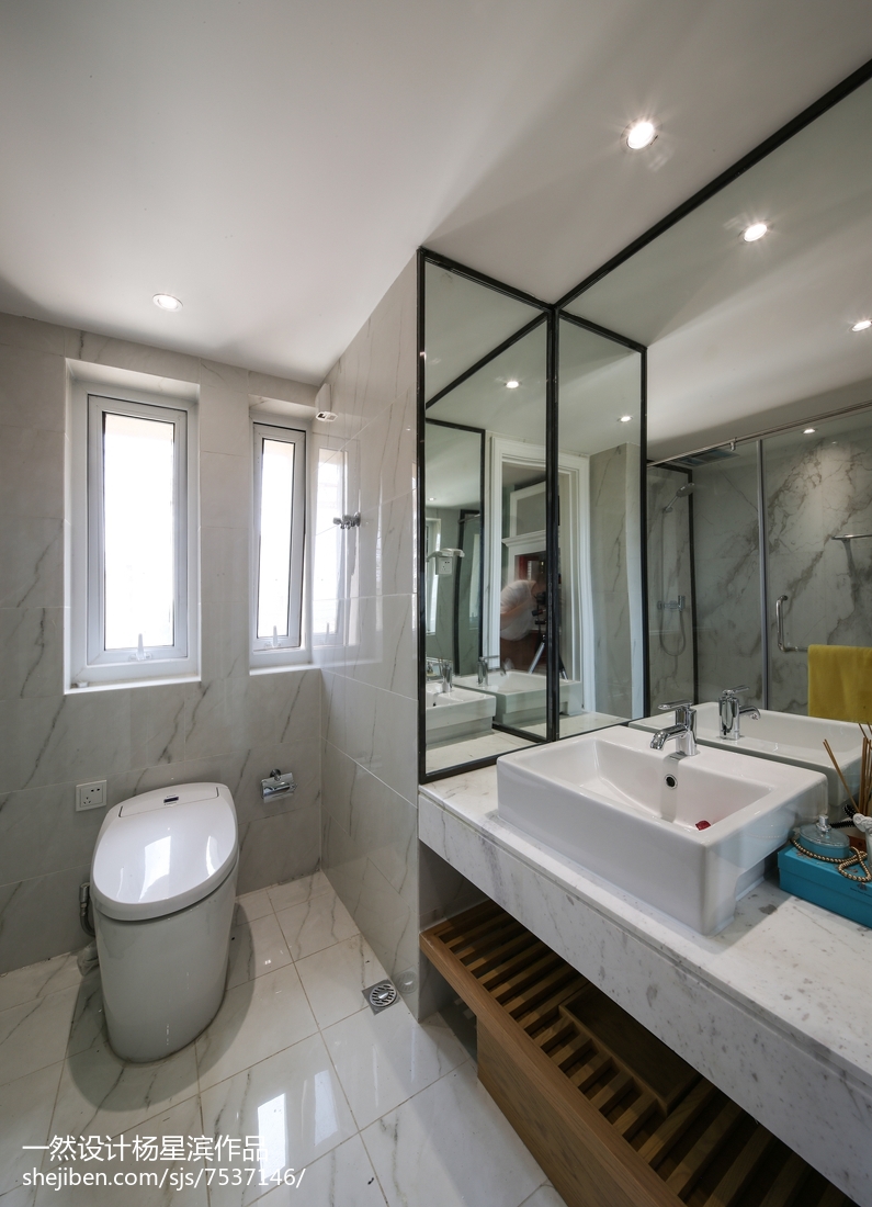 美式樣板房衛浴設計實景圖