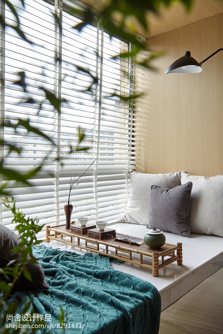 田園簡約三居窗臺設計圖