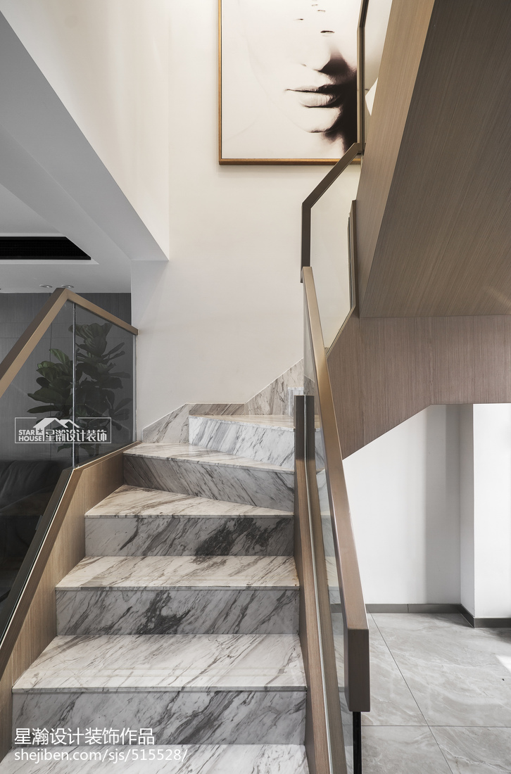 現代復式樓梯設計效果圖