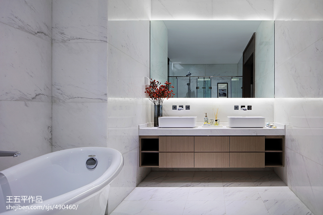 新中式別墅衛浴設計圖