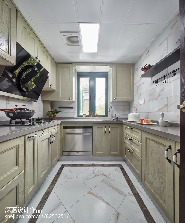 熱門85平米二居廚房中式裝修欣賞圖片大全