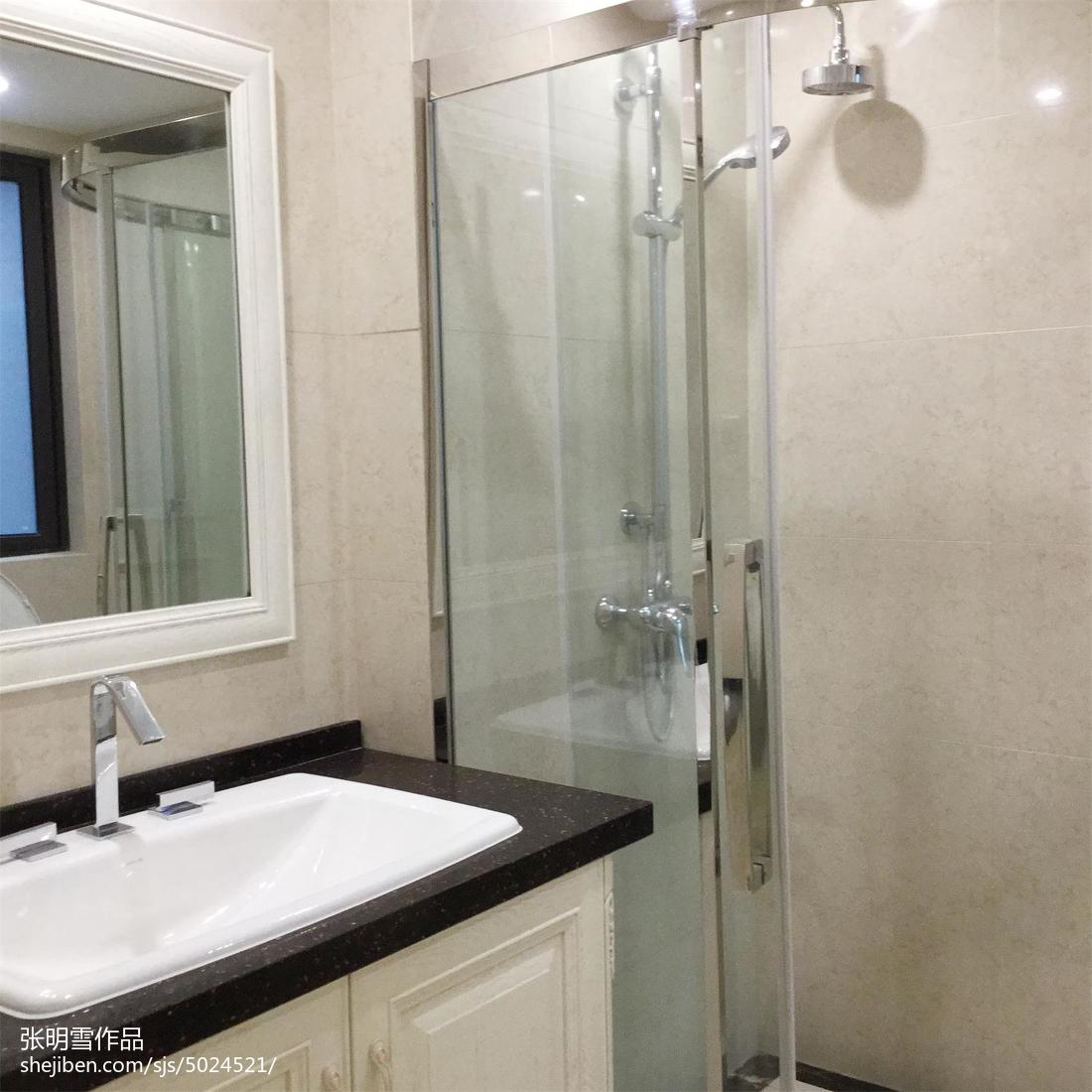 質樸98平現代四居衛生間裝飾圖片