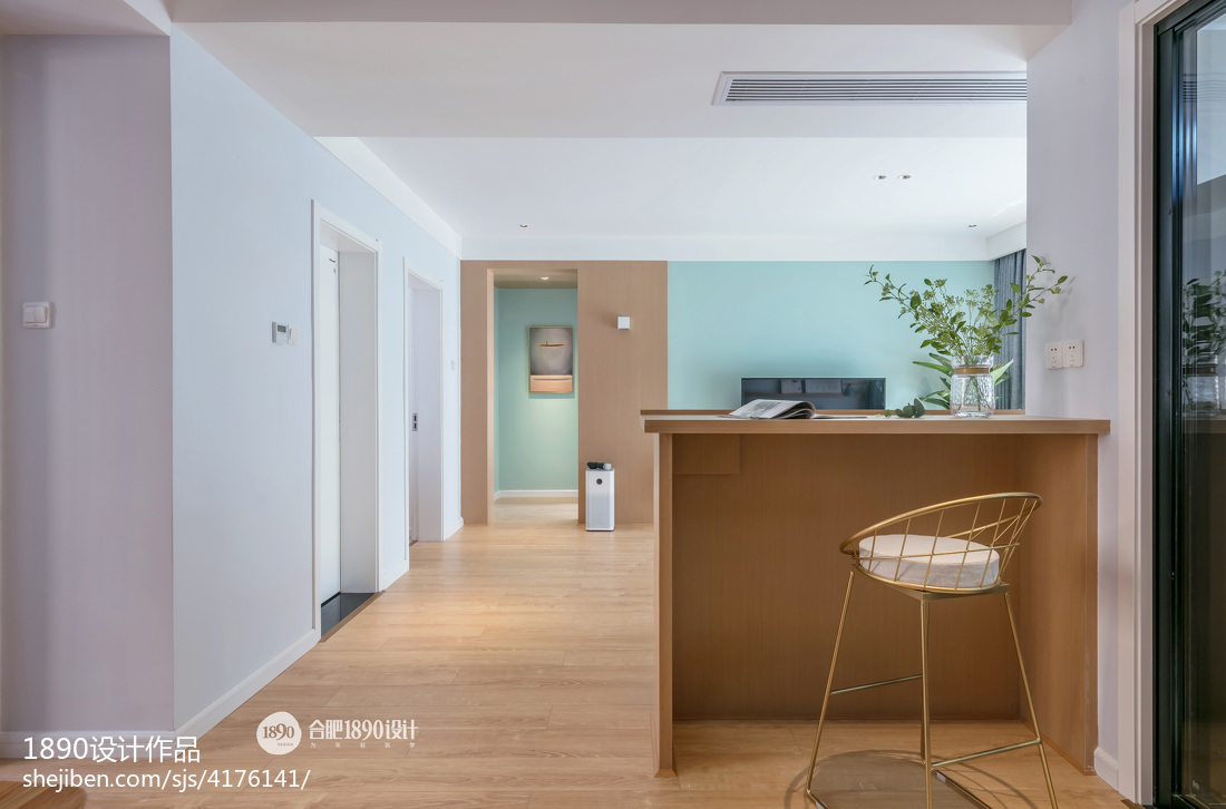 清新北歐小吧臺設計圖