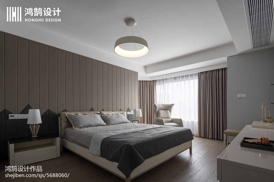 160平現代主臥設計圖