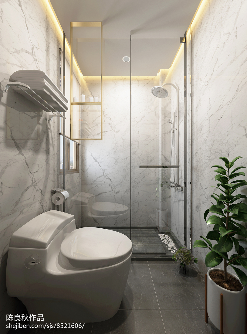 熱門中式復式衛生間效果圖片大全