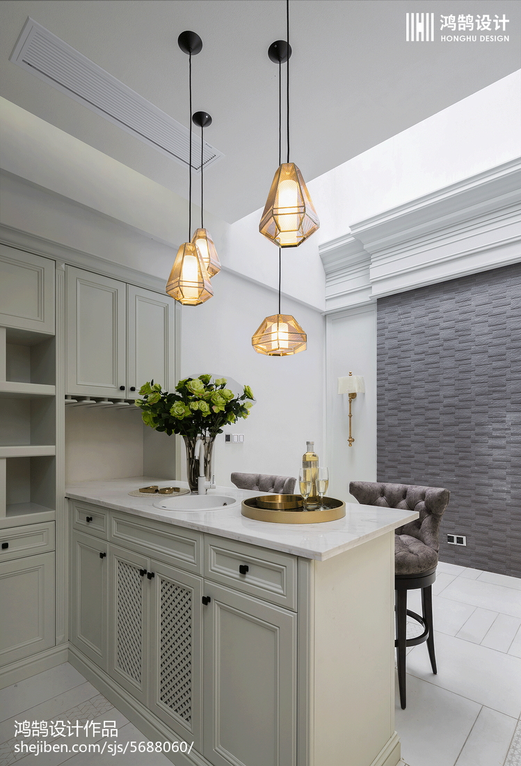 450平美式吧臺設計圖