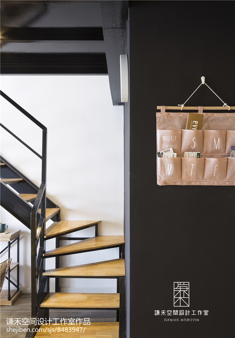 復式北歐風樓梯設計圖