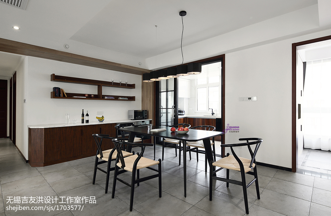 極簡現代餐廳設計圖