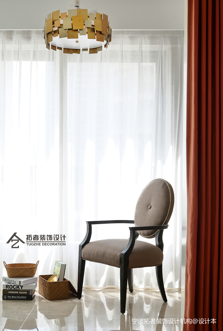 大氣118平美式三居陽臺裝飾美圖