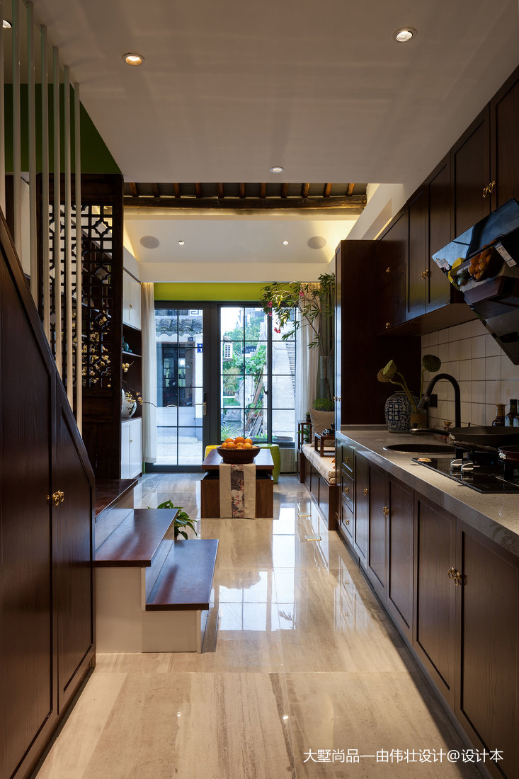 2018精選小戶型廚房中式裝修設計效果圖片大全