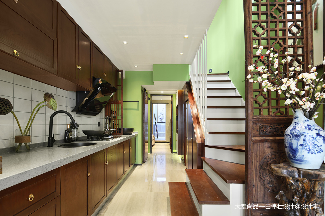 201887平米中式小戶型廚房實景圖片欣賞