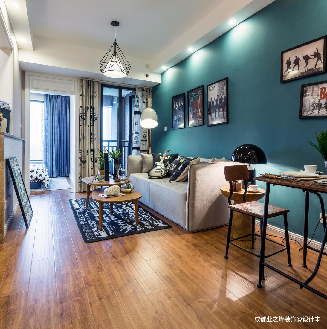 質樸31平現代小戶型客廳效果圖片大全