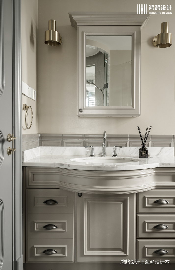 悠雅148平法式四居衛生間效果圖欣賞