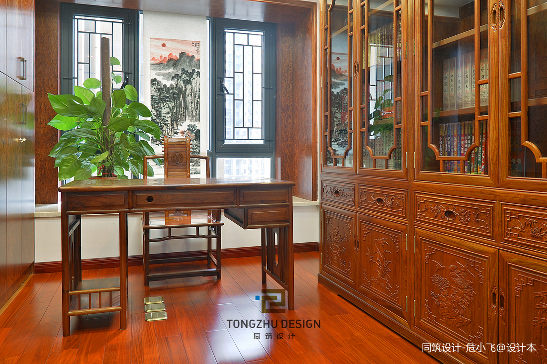 主臥書房隔斷效果圖