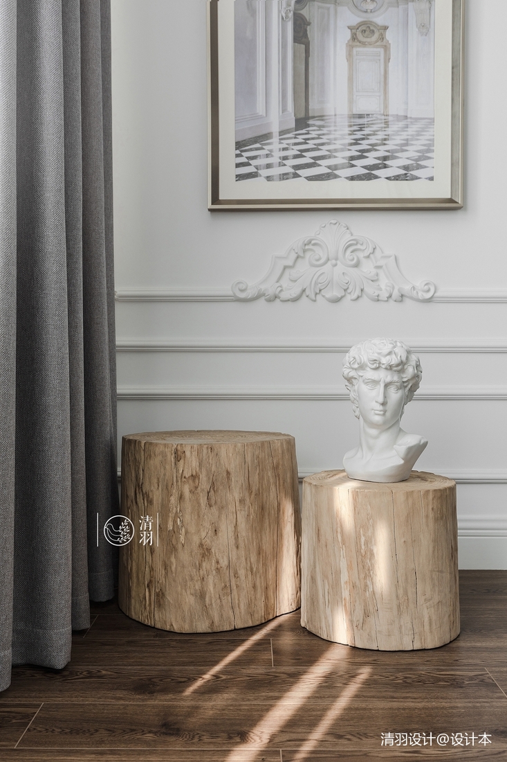 浪漫26平法式小戶型客廳裝修圖片