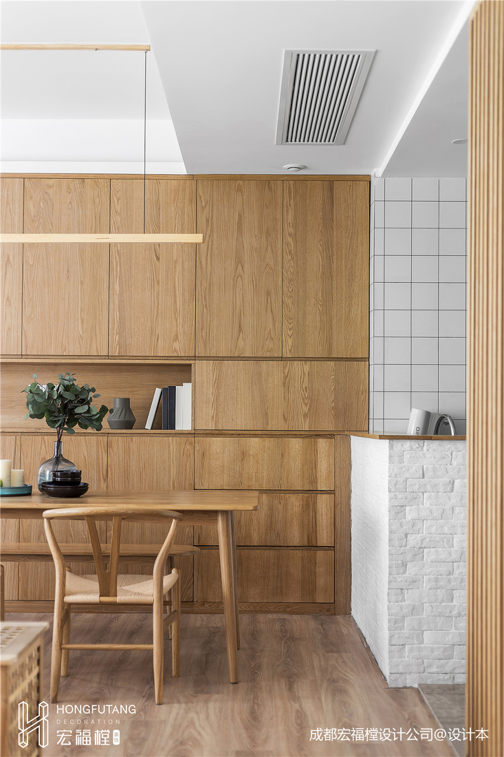 日式混搭餐廳儲物柜設計