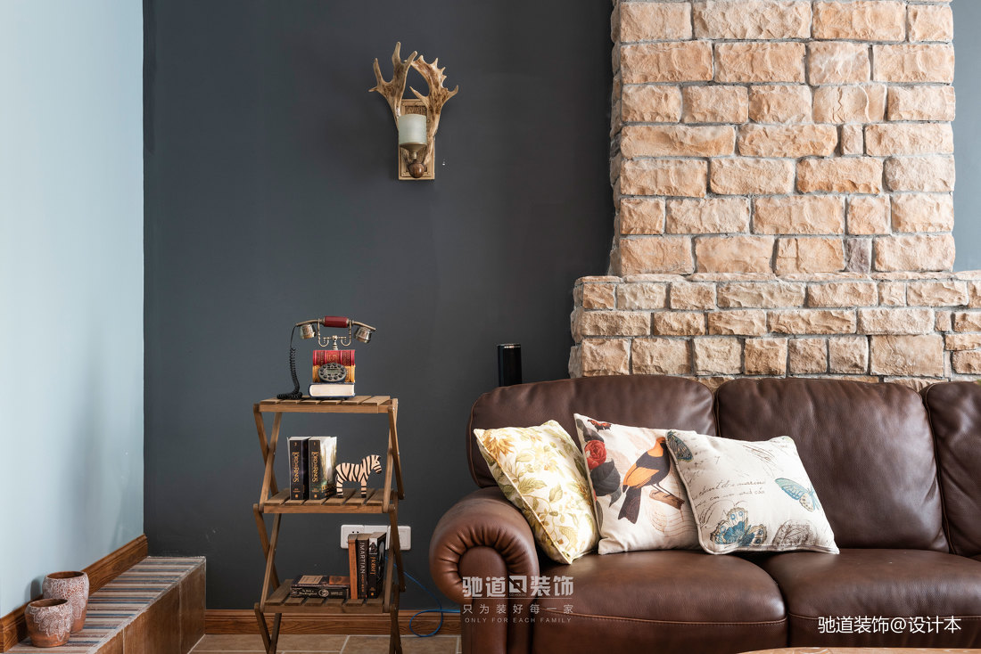 溫馨203平法式別墅客廳效果圖