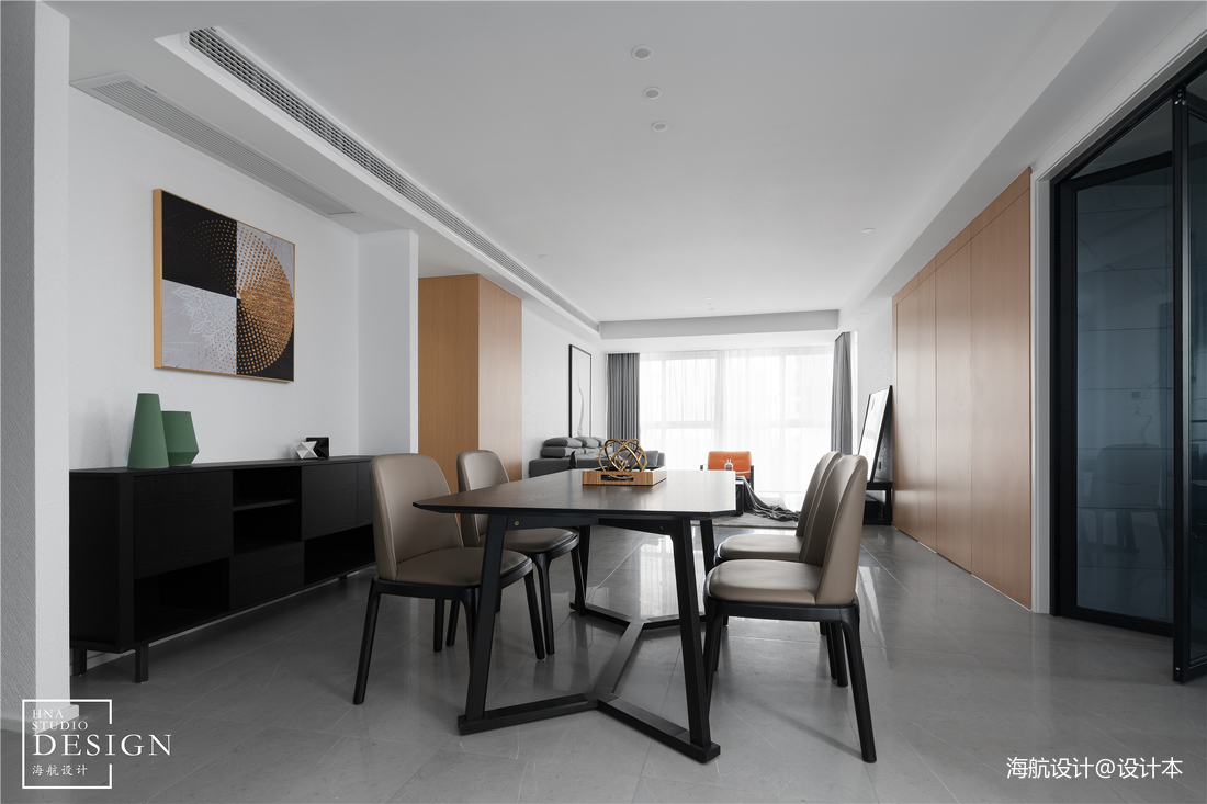 極簡空間現代餐廳設計實景圖片