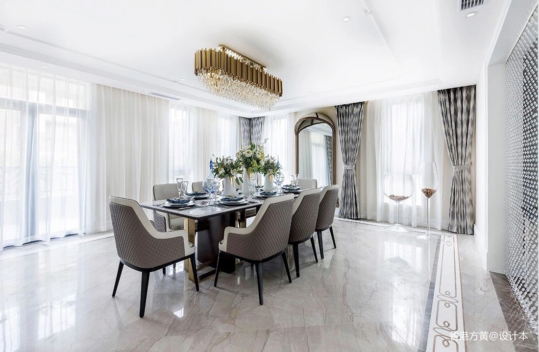 悠雅664平法式別墅餐廳實拍圖