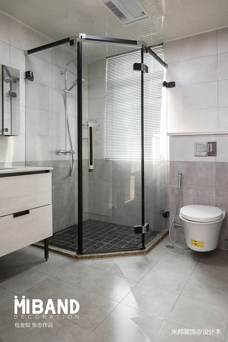 質樸89平混搭三居衛生間實拍圖