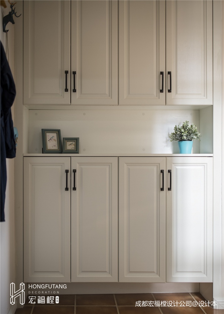 簡致美式玄關鞋柜設計