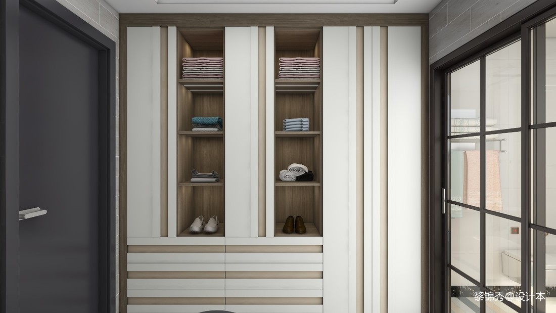 現代單身公寓單層46平方復式_1602569617_4285153