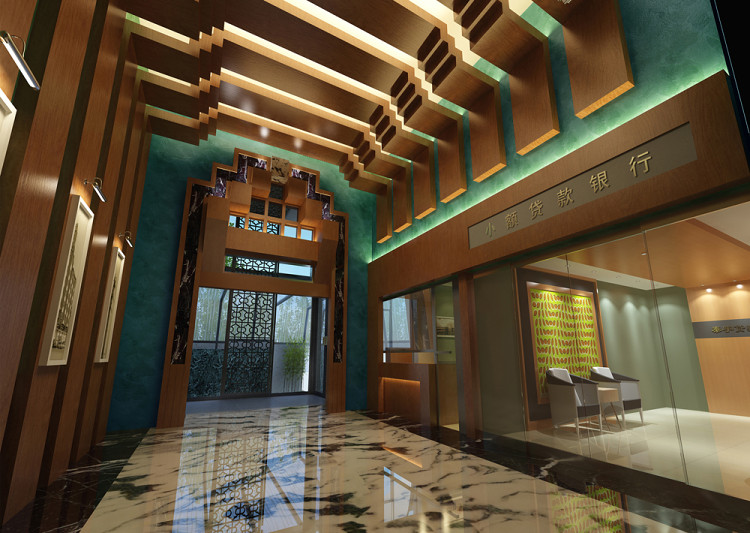 大門景觀和大廳裝飾設計效果圖