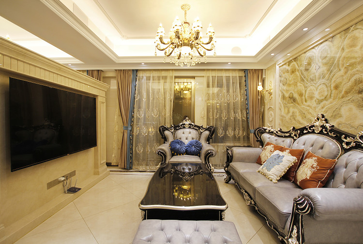 東莞匯龍灣|150㎡簡歐設計裝修