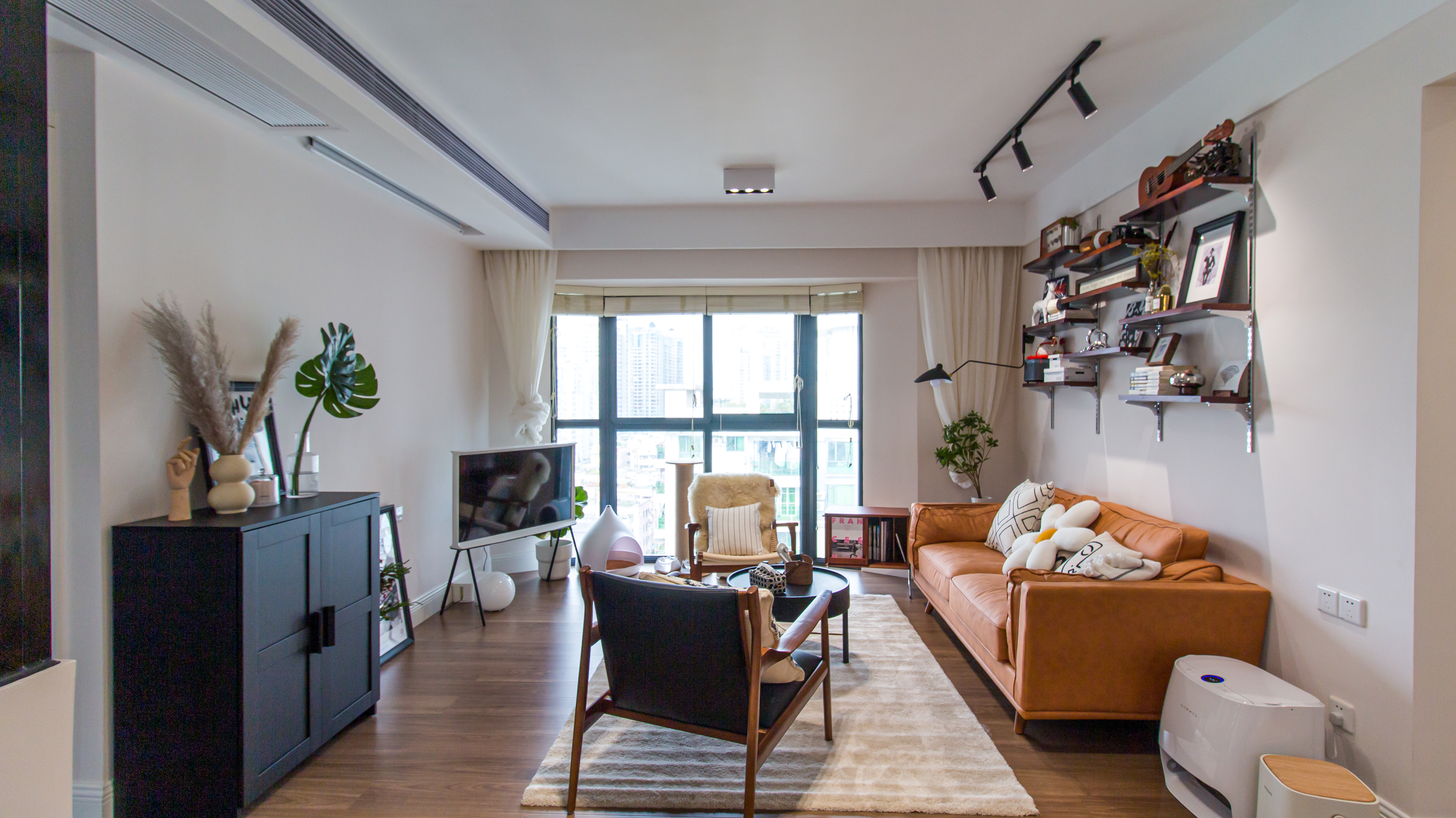 3口一貓混搭風兩居，全職媽媽親手布置新房18590573