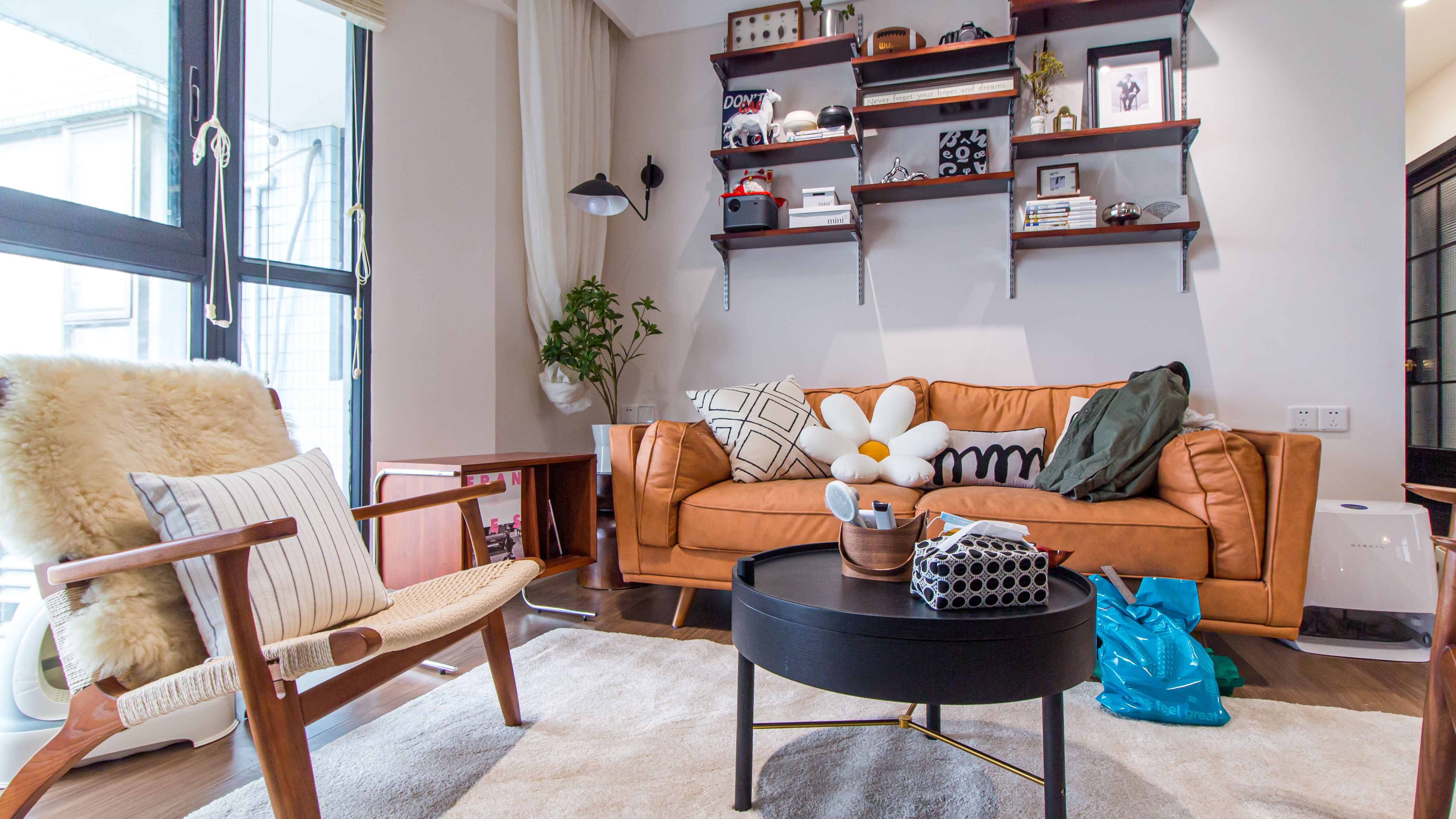 3口一貓混搭風兩居，全職媽媽親手布置新房18590576