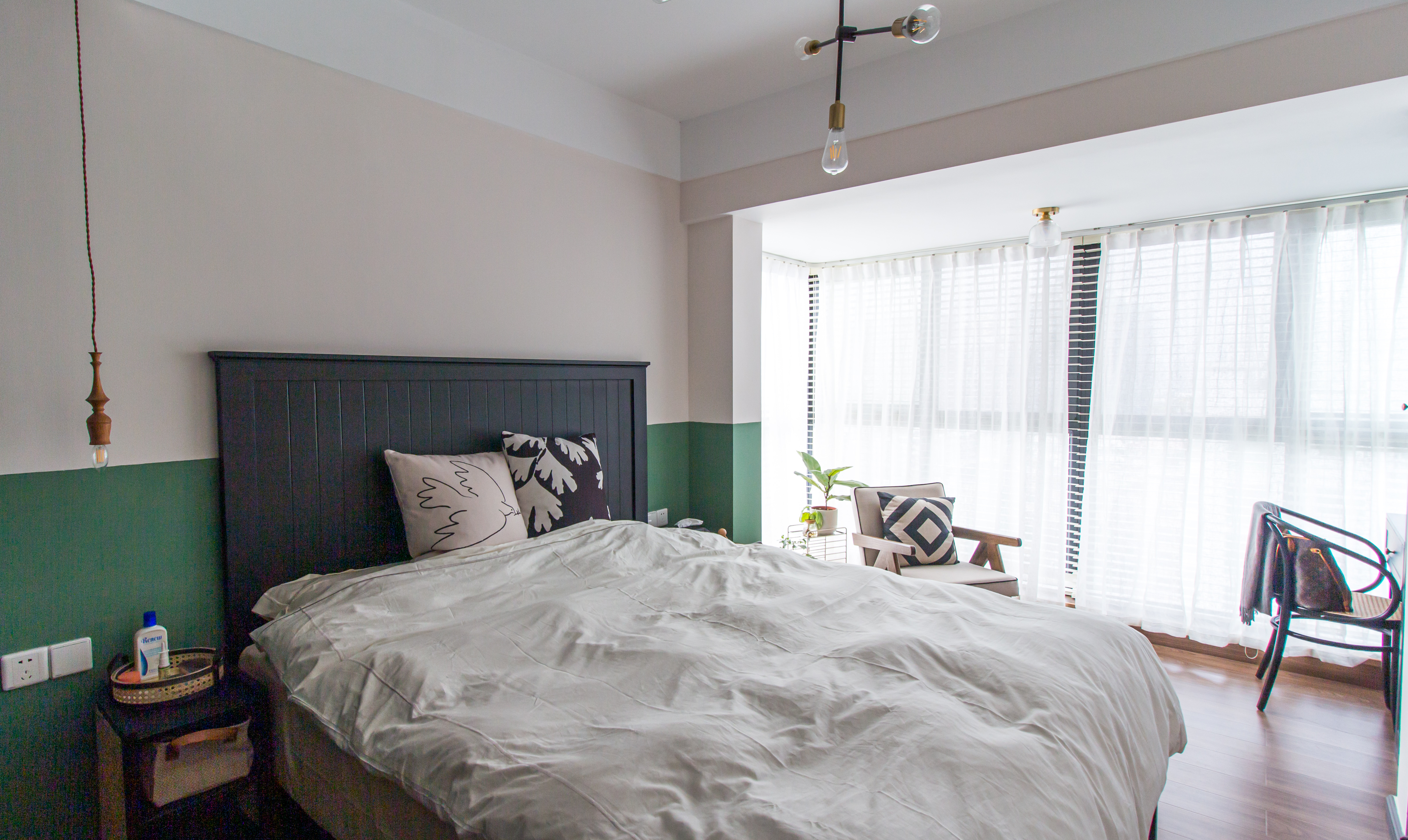 3口一貓混搭風兩居，全職媽媽親手布置新房18590581